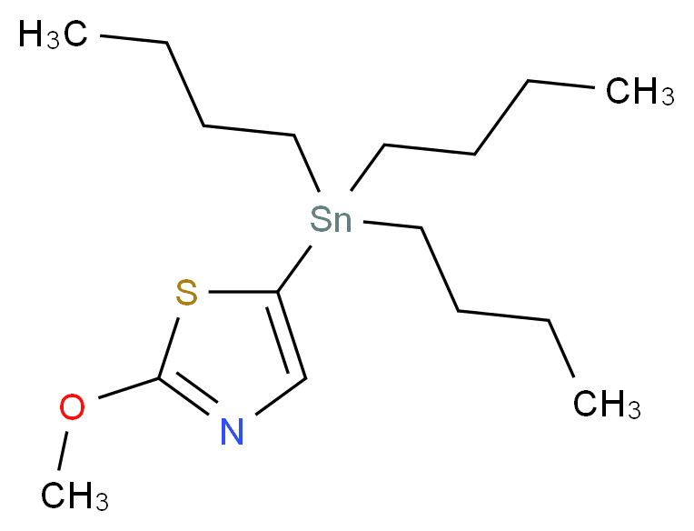 2-Methoxy-5-(tributylstannyl)thiazole_分子结构_CAS_1025744-42-6)