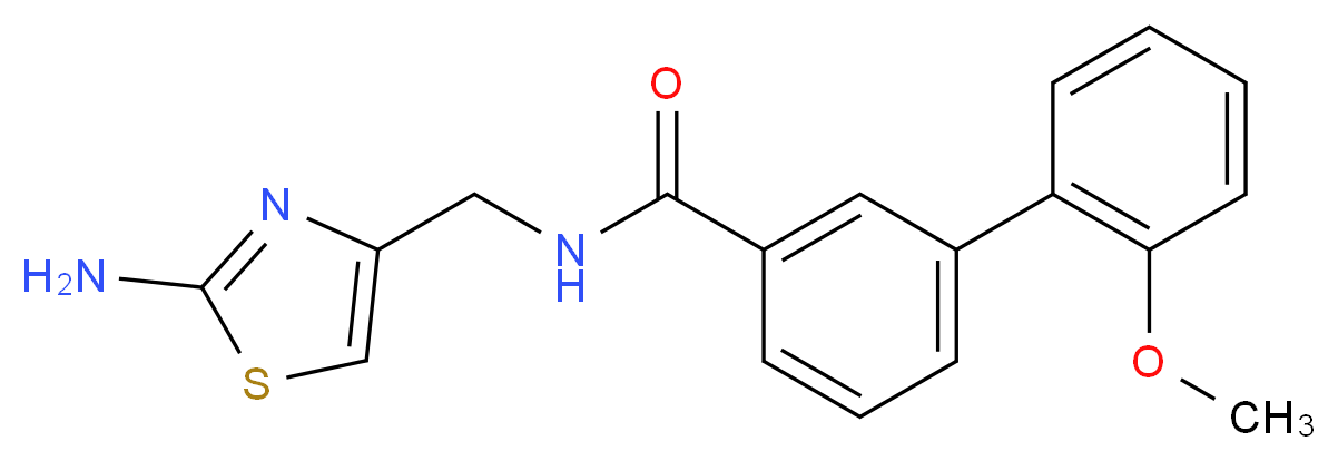 N-[(2-amino-1,3-thiazol-4-yl)methyl]-2'-methoxybiphenyl-3-carboxamide_分子结构_CAS_)
