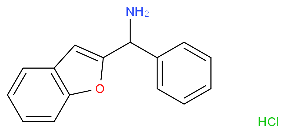 1-benzofuran-2-yl(phenyl)methanamine hydrochloride_分子结构_CAS_109194-12-9