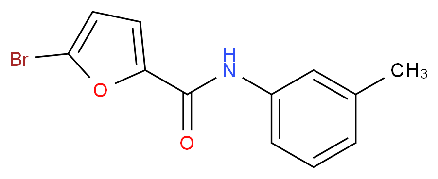 5-bromo-N-(3-methylphenyl)furan-2-carboxamide_分子结构_CAS_58472-52-9