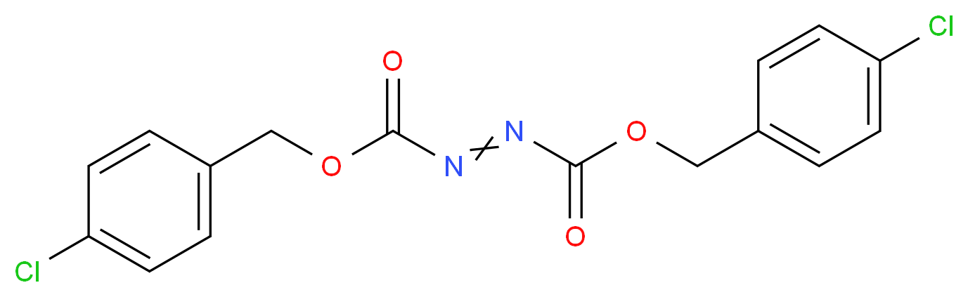 N-({[(4-chlorophenyl)methoxy]carbonyl}imino)[(4-chlorophenyl)methoxy]formamide_分子结构_CAS_916320-82-6