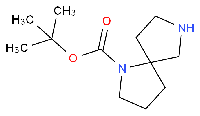 1,7-Diazaspiro[4.4]nonane-1-carboxylic acid tert-butyl ester_分子结构_CAS_885268-47-3)