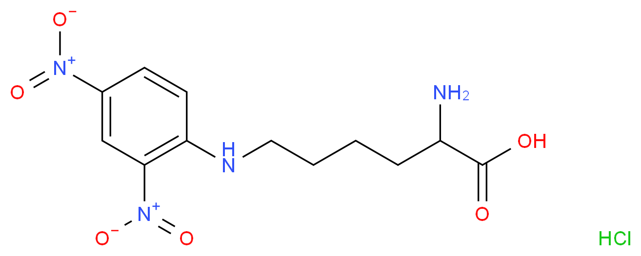 Nε-DNP-L-lysine hydrochloride_分子结构_CAS_14401-10-6)