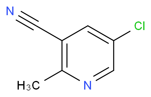 5-Chloro-2-methylnicotinonitrile_分子结构_CAS_1256819-16-5)