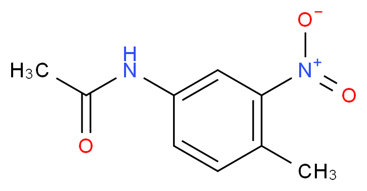 N-(4-methyl-3-nitrophenyl)acetamide_分子结构_CAS_2719-14-4