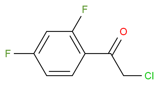 2-chloro-1-(2,4-difluorophenyl)ethanone_分子结构_CAS_51336-94-8)