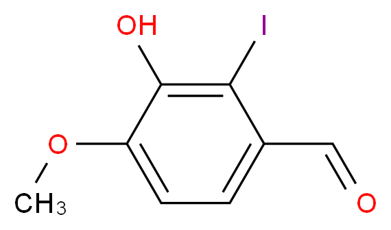 3-羟基-2-碘-4-甲氧基苯甲醛_分子结构_CAS_138490-94-5)