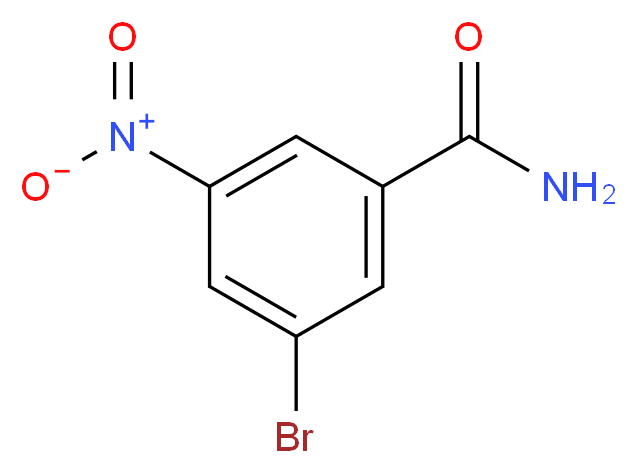 3-bromo-5-nitrobenzamide_分子结构_CAS_54321-80-1