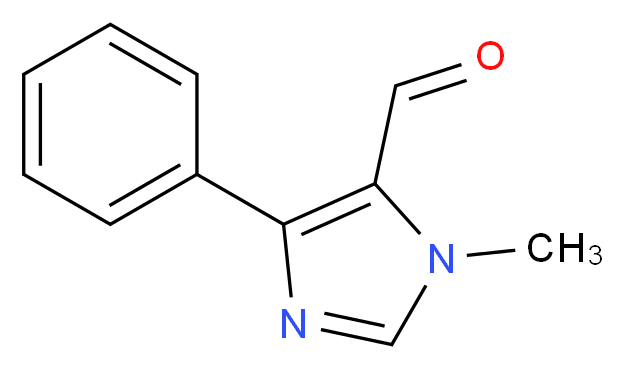 1-METHYL-4-PHENYL-1H-IMIDAZOLE-5-CARBALDEHYDE_分子结构_CAS_158585-82-1)