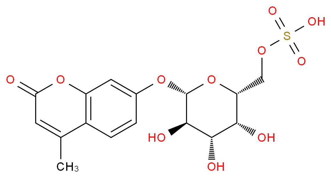 4-Methylumbelliferyl β-D-Galactopyranoside-6-sulfateDISCONTINUED See: M334481_分子结构_CAS_126938-14-5)