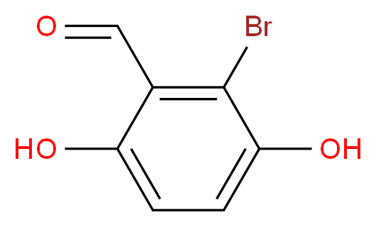 2-Bromo-3,6-dihydroxybenzenecarbaldehyde_分子结构_CAS_241127-72-0)