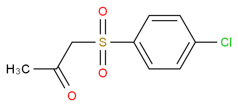 1-(4-chlorobenzenesulfonyl)propan-2-one_分子结构_CAS_5000-48-6