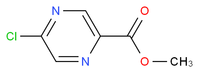 5-氯吡嗪-2-羧酸甲酯_分子结构_CAS_33332-25-1)