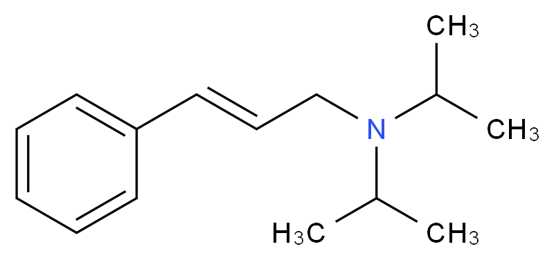 [(2E)-3-phenylprop-2-en-1-yl]bis(propan-2-yl)amine_分子结构_CAS_87462-12-2