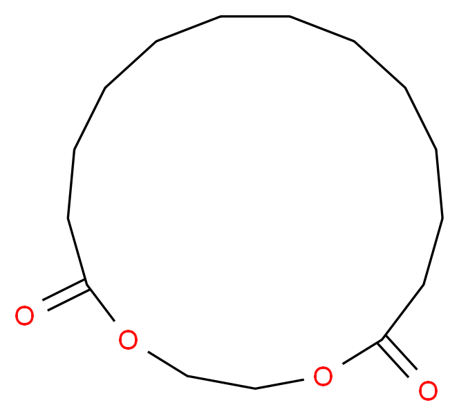 1,4-dioxacycloheptadecane-5,17-dione_分子结构_CAS_105-95-3