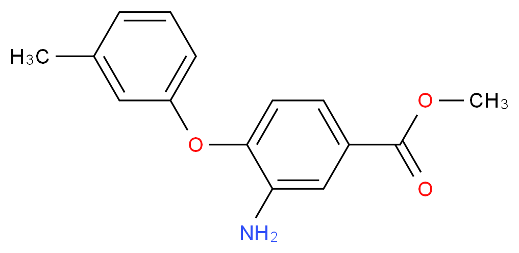 Methyl 3-amino-4-(3-methylphenoxy)benzoate_分子结构_CAS_)