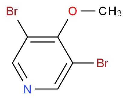 3,5-Dibromo-4-methoxypyridine_分子结构_CAS_25813-24-5)