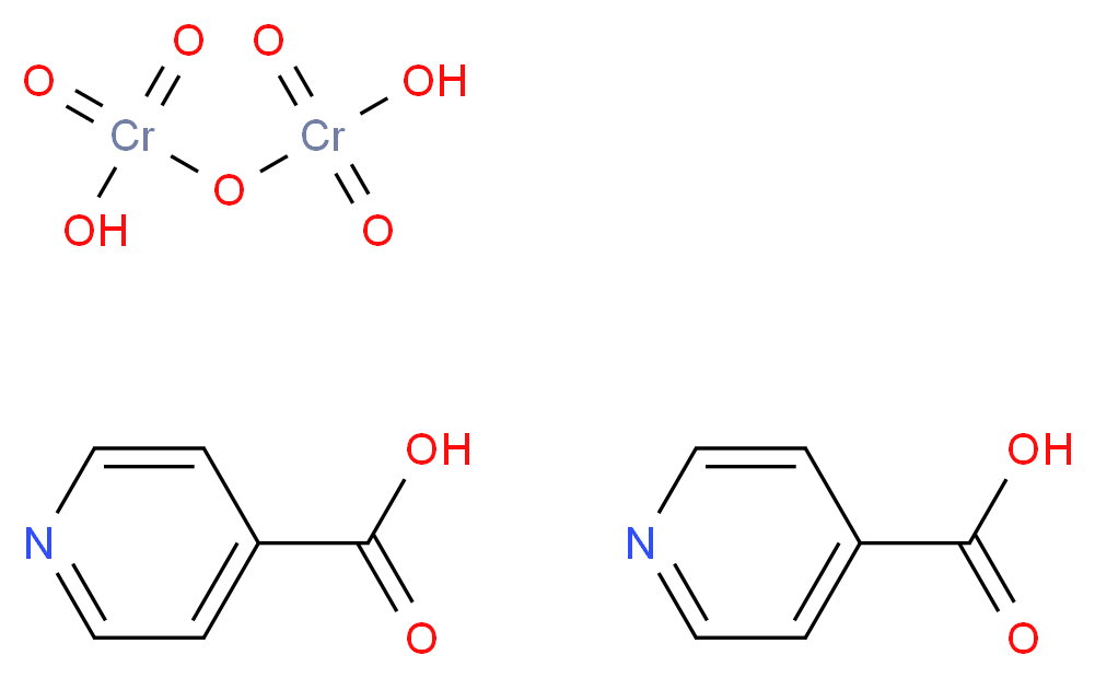 [(hydroxydioxochromio)oxy]chromiumoylol; bis(pyridine-4-carboxylic acid)_分子结构_CAS_104316-83-8