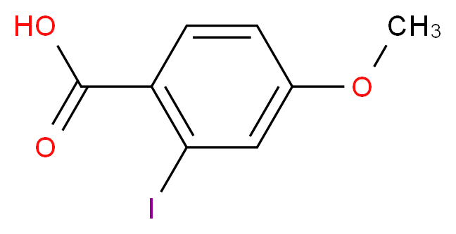 2-iodo-4-methoxybenzoic acid_分子结构_CAS_54435-09-5