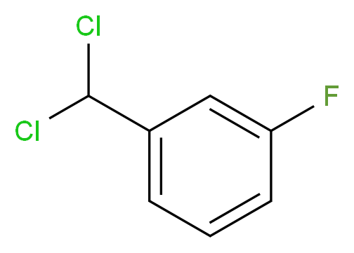 1-(dichloromethyl)-3-fluorobenzene_分子结构_CAS_402-64-2