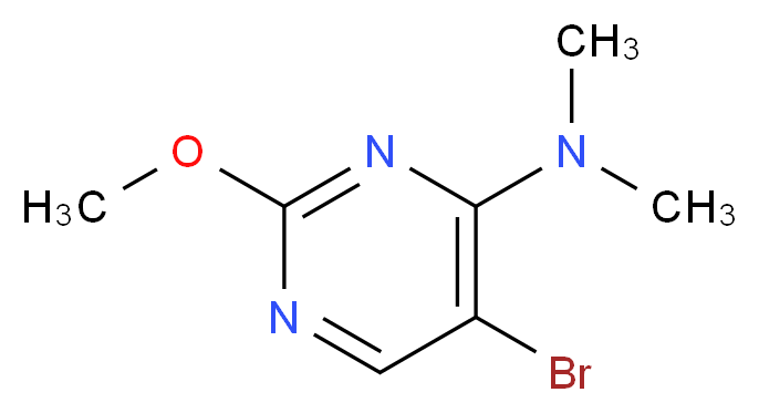 5-Bromo-4-N,N-dimethylamino-2-methoxypyrimidine_分子结构_CAS_57054-81-6)