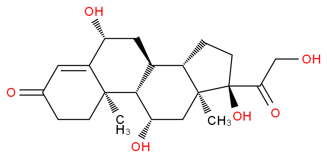 (1S,2R,8R,10S,11S,14R,15S,17S)-8,14,17-trihydroxy-14-(2-hydroxyacetyl)-2,15-dimethyltetracyclo[8.7.0.0<sup>2</sup>,<sup>7</sup>.0<sup>1</sup><sup>1</sup>,<sup>1</sup><sup>5</sup>]heptadec-6-en-5-one_分子结构_CAS_53-35-0