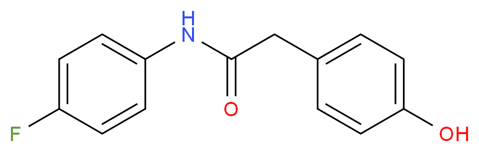 N-(4-Fluorophenyl)-2-(4-hydroxyphenyl)acetamide_分子结构_CAS_131179-72-1)