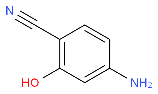 4-amino-2-hydroxybenzonitrile_分子结构_CAS_67608-58-6