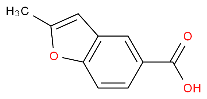 2-methyl-1-benzofuran-5-carboxylic acid_分子结构_CAS_219763-06-1