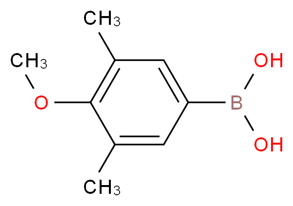 (4-methoxy-3,5-dimethylphenyl)boronic acid_分子结构_CAS_301699-39-8)