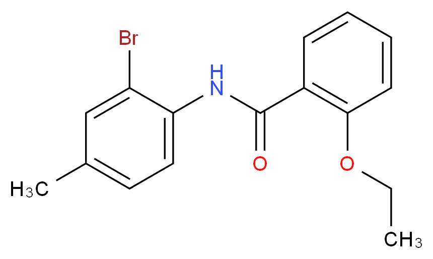 N-(2-bromo-4-methylphenyl)-2-ethoxybenzamide_分子结构_CAS_314022-94-1