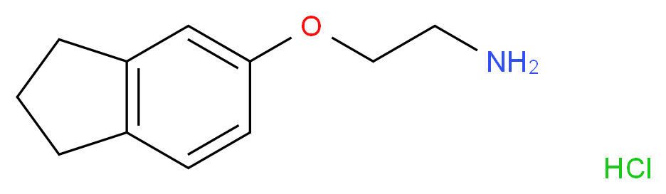 2-(2,3-Dihydro-1H-inden-5-yloxy)ethylamine hydrochloride_分子结构_CAS_)