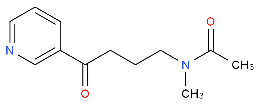 4-(Acetylmethylamino)-1-(3-pyridyl)-1-butanone_分子结构_CAS_63551-23-5)