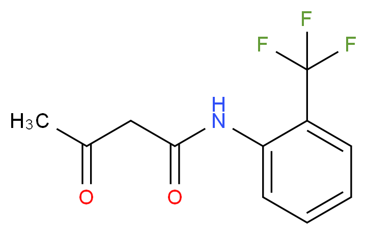 3-Oxo-N-(2-trifluoromethyl-phenyl)-butyramide_分子结构_CAS_81761-28-6)