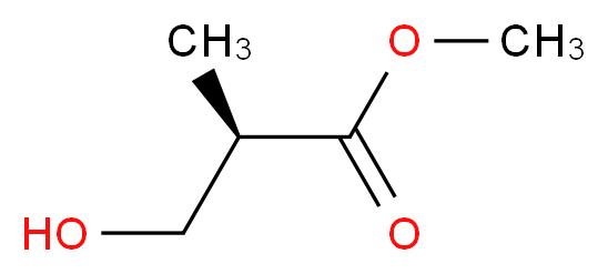 (R)-(-)-3-羟基-2-甲基丙酸甲酯_分子结构_CAS_72657-23-9)