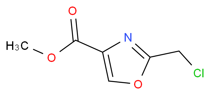 Methyl (2-chloromethyl)oxazole-4-carboxylate_分子结构_CAS_208465-72-9)