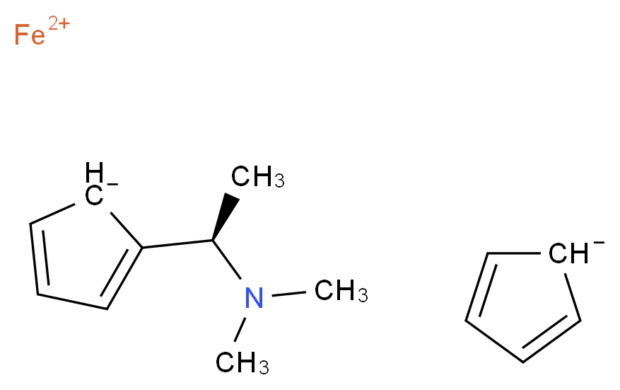 (R)-(+)-N,N-二甲基-1-二茂铁乙胺_分子结构_CAS_31886-58-5)