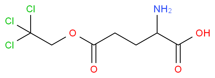 2-amino-5-oxo-5-(2,2,2-trichloroethoxy)pentanoic acid_分子结构_CAS_92739-23-6