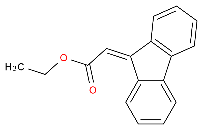 9-亚芴基乙酸乙酯_分子结构_CAS_27973-36-0)