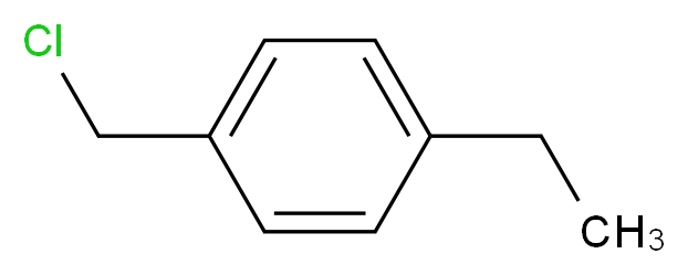 4-Ethylbenzyl chloride_分子结构_CAS_1467-05-6)