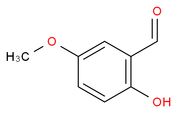 2-羟基-5-甲氧基苯甲醛_分子结构_CAS_672-13-9)