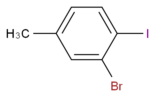 2-bromo-1-iodo-4-methylbenzene_分子结构_CAS_71838-16-9