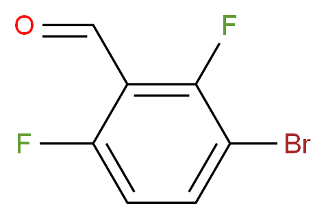 3-溴-2,6-二氟苯甲醛_分子结构_CAS_398456-82-1)