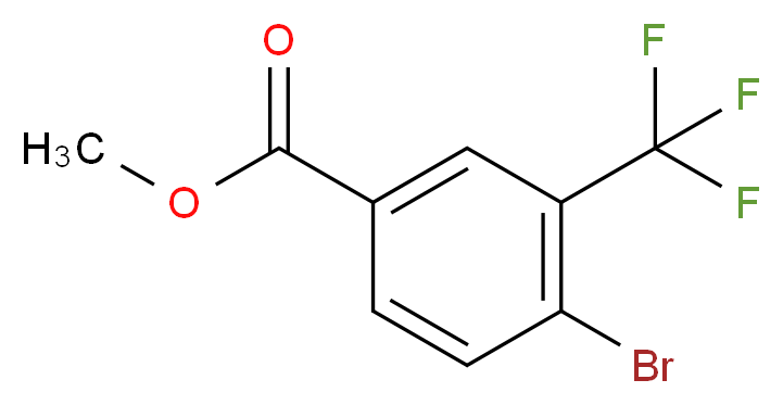 Methyl 4-bromo-3-(trifluoromethyl)benzoate 98%_分子结构_CAS_107317-58-8)