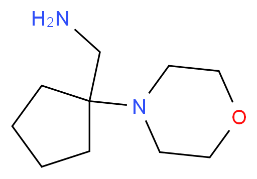 (1-Morpholin-4-ylcyclopentyl)methylamine_分子结构_CAS_444666-61-9)