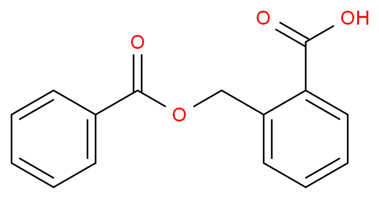2-[(benzoyloxy)methyl]benzoic acid_分子结构_CAS_58249-83-5
