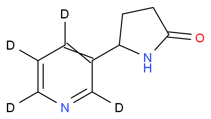 5-[(<sup>2</sup>H<sub>4</sub>)pyridin-3-yl]pyrrolidin-2-one_分子结构_CAS_1020719-70-3