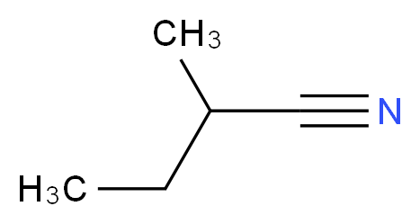 2-methylbutanenitrile_分子结构_CAS_)