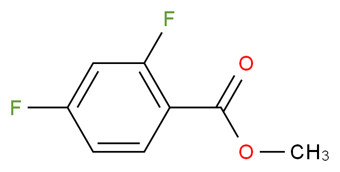 methyl 2,4-difluorobenzoate_分子结构_CAS_106614-28-2