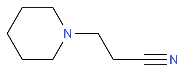 3-(piperidin-1-yl)propanenitrile_分子结构_CAS_3088-41-3